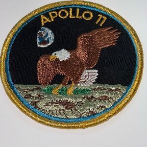 Vintage/Original Apollo 11 (XI) "BIG" Crew Patch Texas Art Embroidery NASA